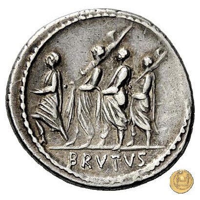 433/1 - denario M. Iunius Brutus 54 BC (Roma)