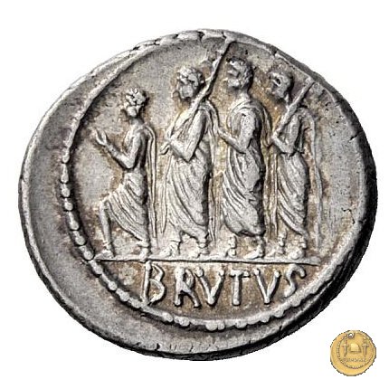 433/1 - denario M. Iunius Brutus 54 BC (Roma)