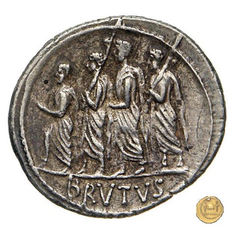 433/1 - denario M. Iunius Brutus 54 BC (Roma)