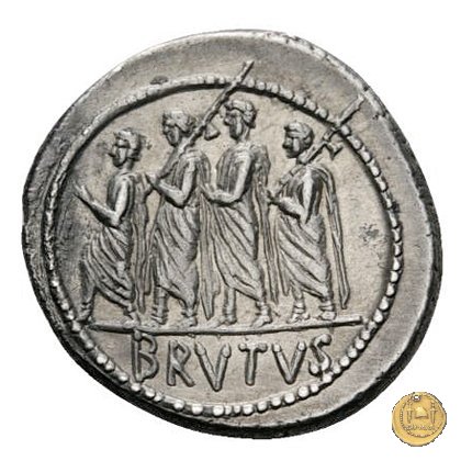 433/1 - denario M. Iunius Brutus 54 BC (Roma)