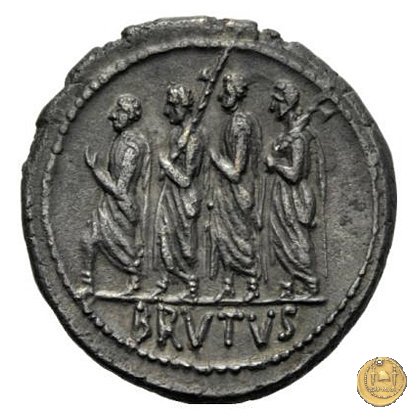 433/1 - denario M. Iunius Brutus 54 BC (Roma)