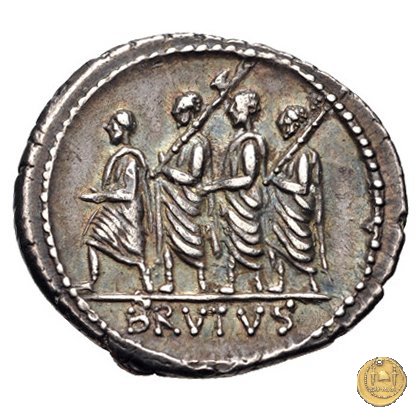 433/1 - denario M. Iunius Brutus 54 BC (Roma)