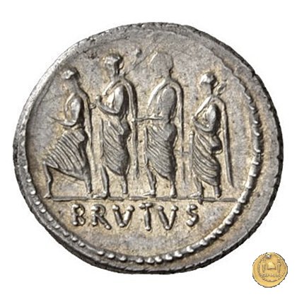 433/1 - denario M. Iunius Brutus 54 BC (Roma)