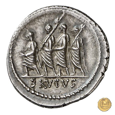 433/1 - denario M. Iunius Brutus 54 BC (Roma)