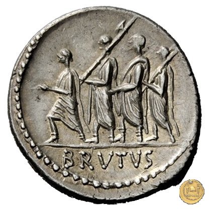 433/1 - denario M. Iunius Brutus 54 BC (Roma)