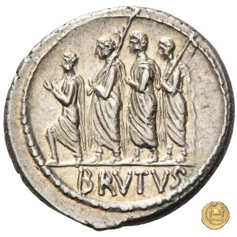 433/1 - denario M. Iunius Brutus 54 BC (Roma)