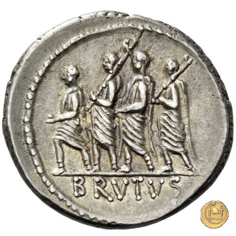 433/1 - denario M. Iunius Brutus 54 BC (Roma)