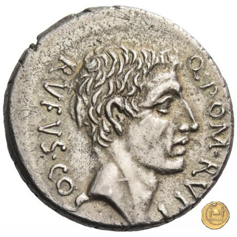 434/1 - denario Q. Pompeius Rufus 54 BC (Roma)