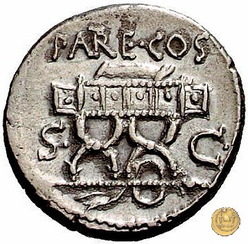 435/1 - denario M. Valerius Messalla 53 BC (Roma)