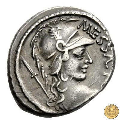 435/1 - denario M. Valerius Messalla 53 BC (Roma)