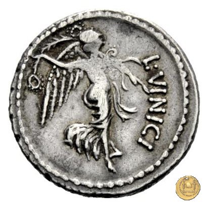 436/1 - denario L. Vinicius 52 BC (Roma)