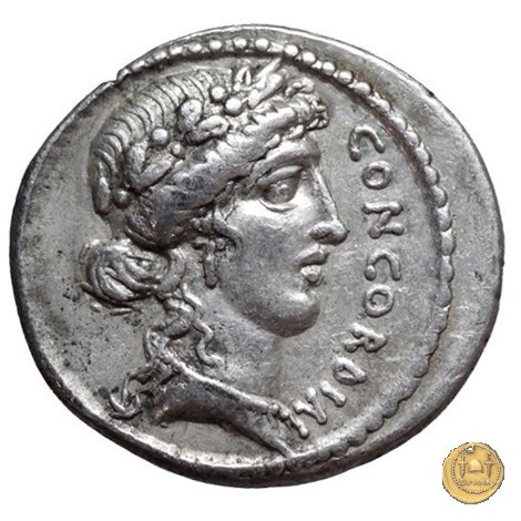 436/1 - denario L. Vinicius 52 BC (Roma)