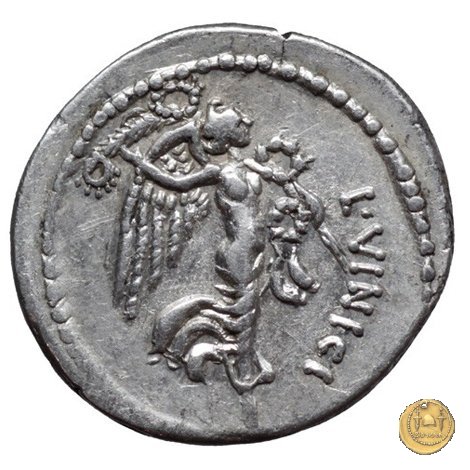 436/1 - denario L. Vinicius 52 BC (Roma)