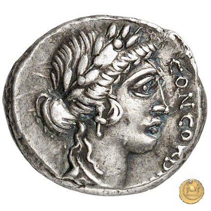 436/1 - denario L. Vinicius 52 BC (Roma)