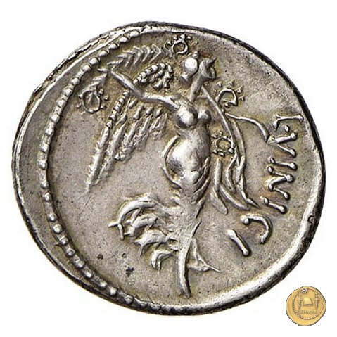 436/1 - denario L. Vinicius 52 BC (Roma)