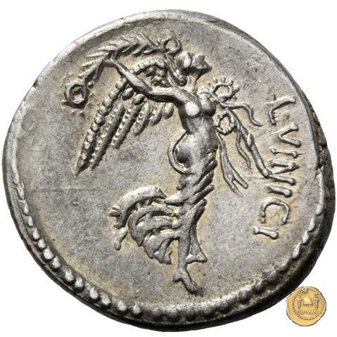 436/1 - denario L. Vinicius 52 BC (Roma)