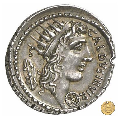 437/1 - denario C. Coelius Caldus 51 BC (Roma)