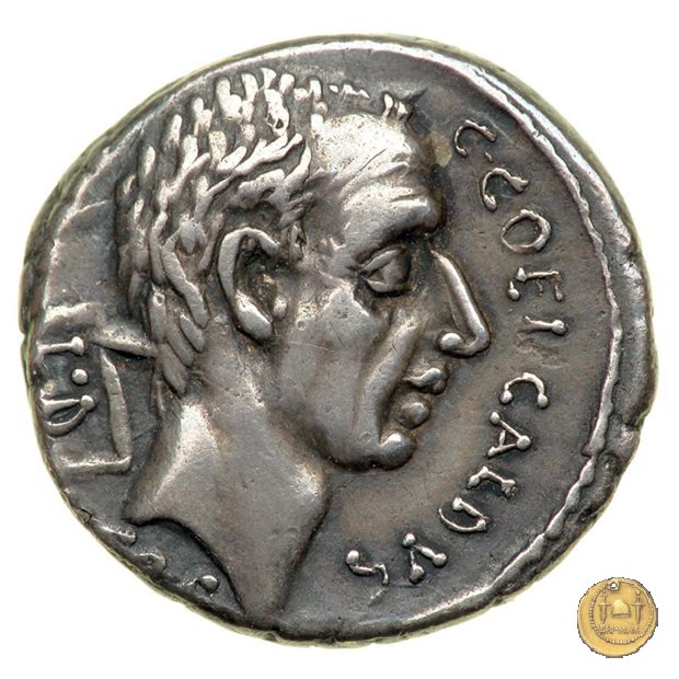 437/1 - denario C. Coelius Caldus 51 BC (Roma)