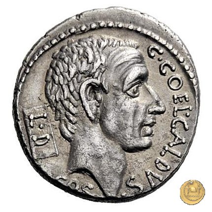 437/1 - denario C. Coelius Caldus 51 BC (Roma)