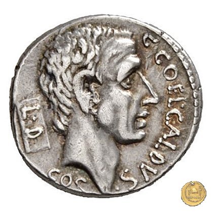 437/1 - denario C. Coelius Caldus 51 a.C. (Roma)