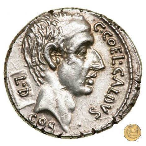 437/1 - denario C. Coelius Caldus 51 BC (Roma)