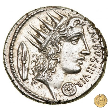 437/1 - denario C. Coelius Caldus 51 a.C. (Roma)