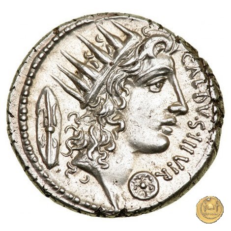 437/1 - denario C. Coelius Caldus 51 BC (Roma)