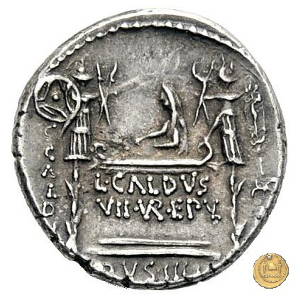 437/2 - denario C. Coelius Caldus 51 BC (Roma)