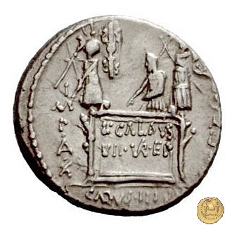 437/2 - denario C. Coelius Caldus 51 BC (Roma)