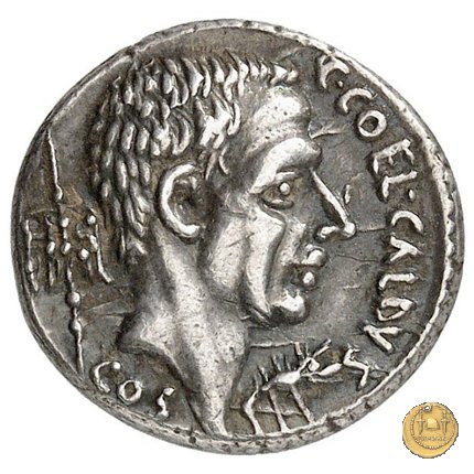 437/2 - denario C. Coelius Caldus 51 BC (Roma)