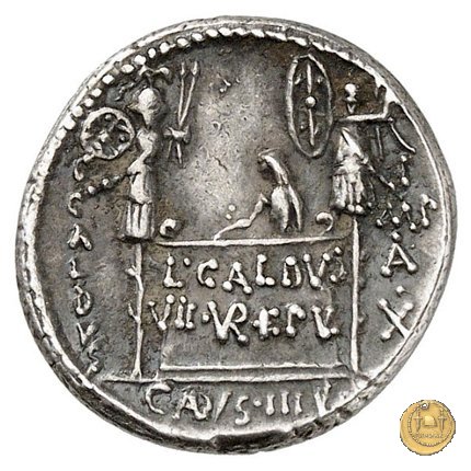 437/2 - denario C. Coelius Caldus 51 BC (Roma)