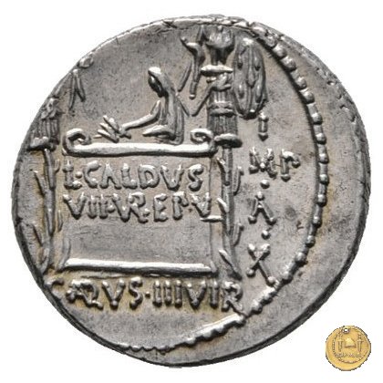 437/2 - denario C. Coelius Caldus 51 BC (Roma)