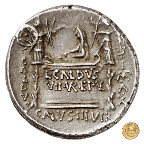 437/2 - denario C. Coelius Caldus 51 BC (Roma)