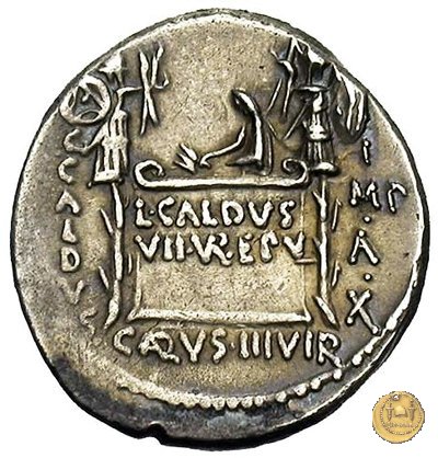 437/4 - denario C. Coelius Caldus 51 a.C. (Roma)