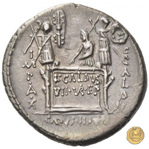 437/4 - denario C. Coelius Caldus 51 a.C. (Roma)