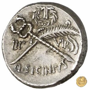 440/1 - denario Q. Sicinius 49 BC (Roma)