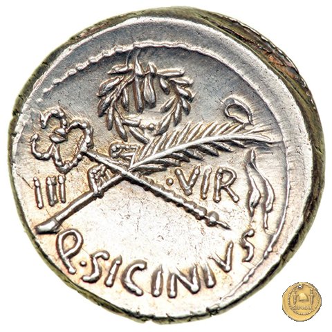 440/1 - denario Q. Sicinius 49 BC (Roma)