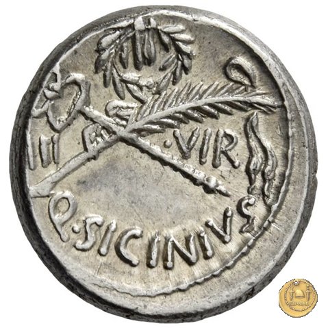 440/1 - denario Q. Sicinius 49 BC (Roma)