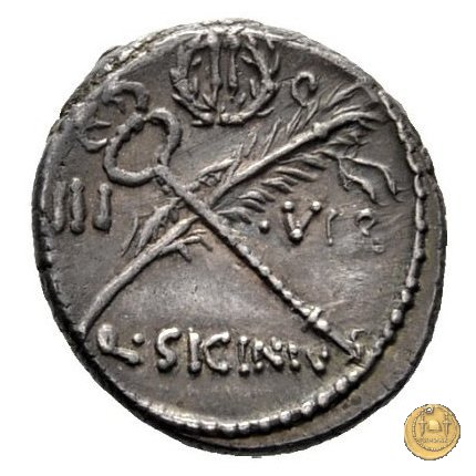 440/1 - denario Q. Sicinius 49 BC (Roma)