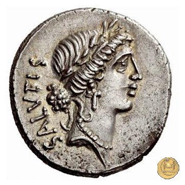 442/1 - denario Mn. Acilius Glabrio 49 BC (Roma)