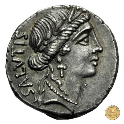 442/1 - denario Mn. Acilius Glabrio 49 BC (Roma)