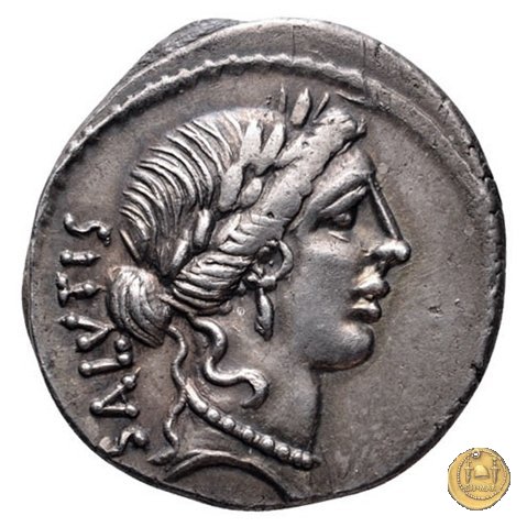 442/1 - denario Mn. Acilius Glabrio 49 BC (Roma)