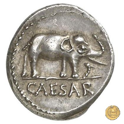 443/1 - denario C. Iulius Caesar 49-48 BC (Itinerante con Caesar)