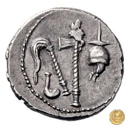 443/1 - denario C. Iulius Caesar 49-48 BC (Itinerante con Caesar)