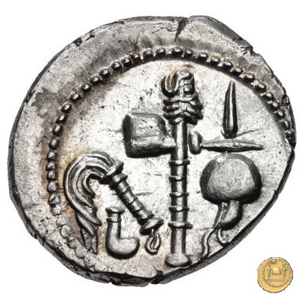 443/1 - denario C. Iulius Caesar 49-48 BC (Itinerante con Caesar)