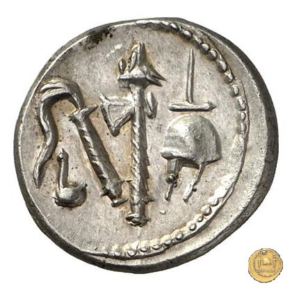 443/1 - denario C. Iulius Caesar 49-48 BC (Itinerante con Caesar)