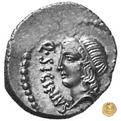 444/1 - denario Q. Sicinius / C. Coponius 49 BC (Itinerante con Pompeius)