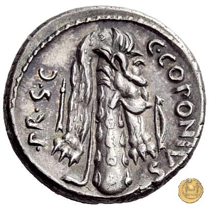 444/1 - denario Q. Sicinius / C. Coponius 49 a.C. (Itinerante con Pompeius)