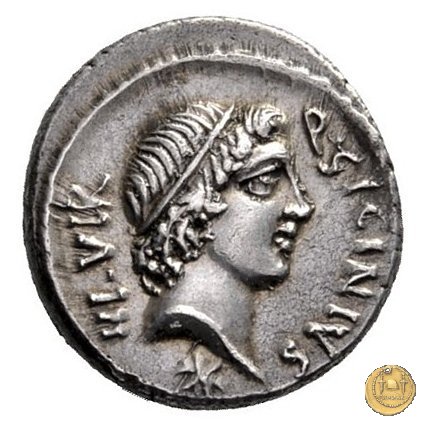 444/1 - denario Q. Sicinius / C. Coponius 49 BC (Itinerante con Pompeius)