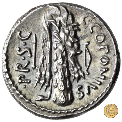 444/1 - denario Q. Sicinius / C. Coponius 49 BC (Itinerante con Pompeius)